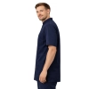 Bluza medyczna męska ze stójką granatowa krótki rękaw roz.3XL